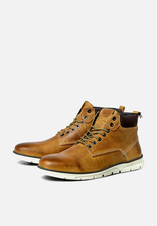 Jack & Jones - Tubar leather boot - honey