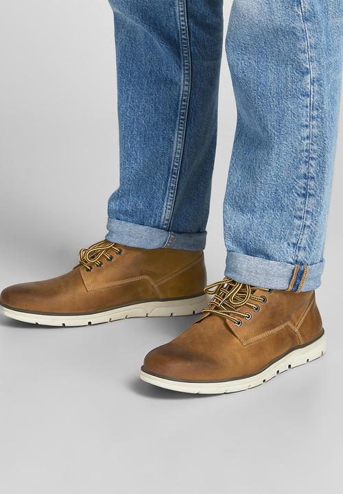 Jack & Jones - Tubar leather boot - honey