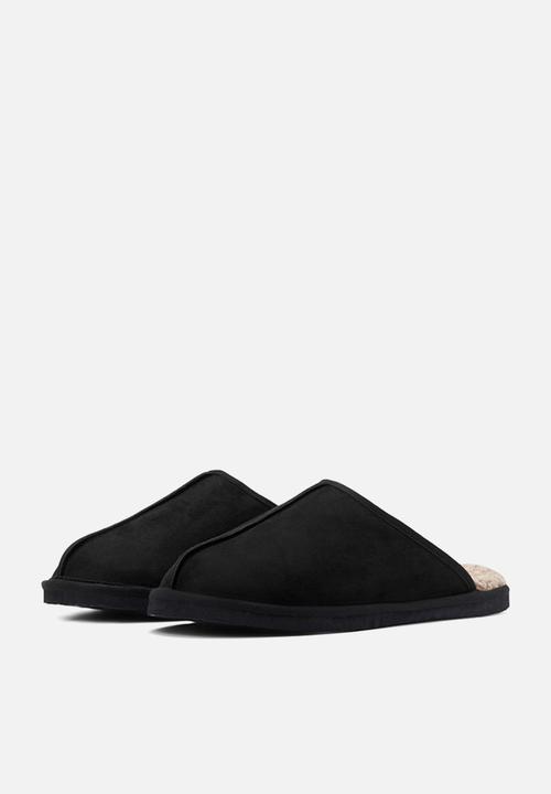 Jack & Jones - Dudley microfiber slipper - black