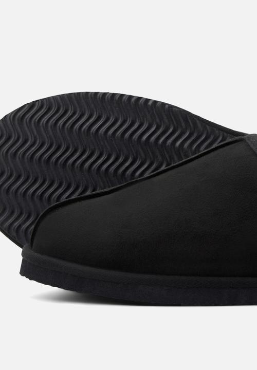Jack & Jones - Dudley microfiber slipper - black