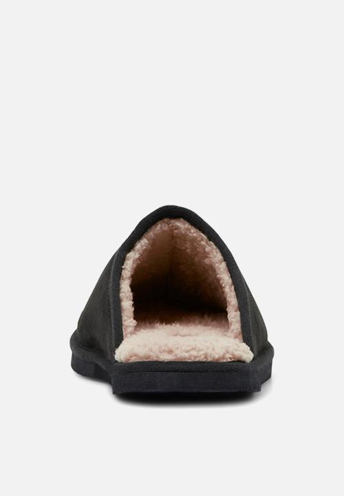 Jack & Jones - Dudley microfiber slipper - black