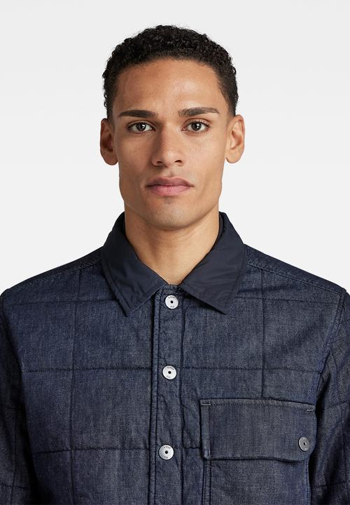 G-STAR - Unisex Postino quilted overshirt - rinsed