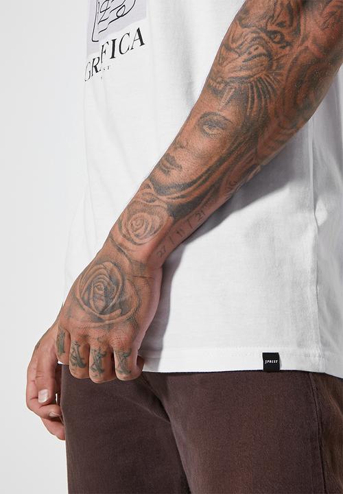 Superbalist - Nate graphic tee - picasso - white