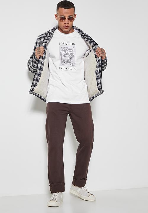Superbalist - Nate graphic tee - picasso - white