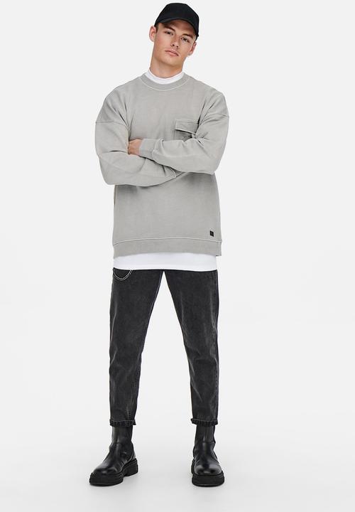 Only & Sons - Bruce loose fit sweater - griffin