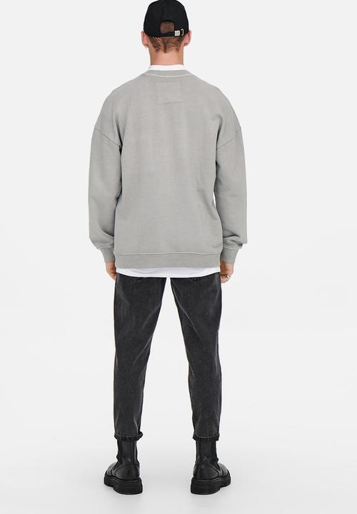 Only & Sons - Bruce loose fit sweater - griffin