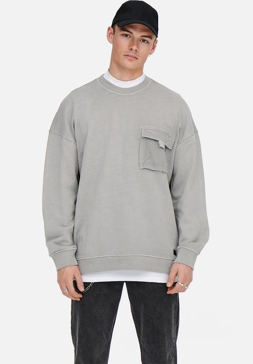 Only & Sons - Bruce loose fit sweater - griffin