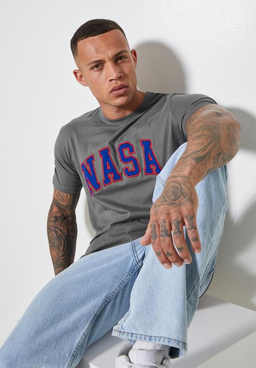 Superbalist - Nate nasa varsity tee - dark grey