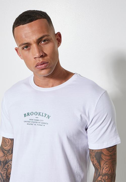 Superbalist - Nate graphic tee - brooklyn - white