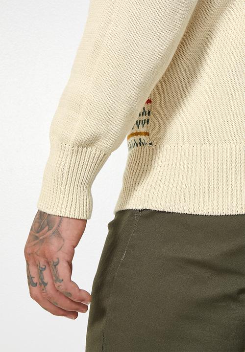 Superbalist - Slim fit pattern v-neck knit - multi