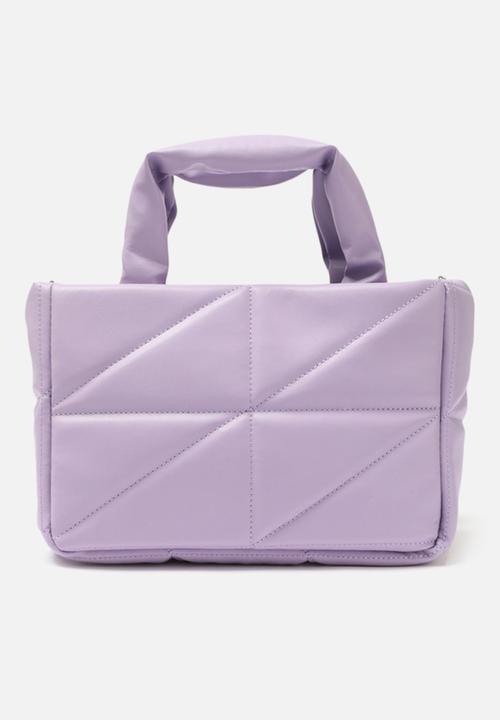 Trendyol - Soft feel quilt x-body shoulder bag -  lilac