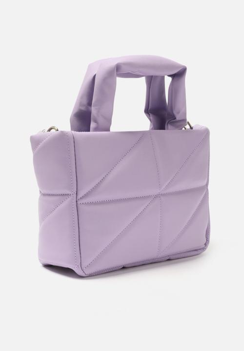 Trendyol - Soft feel quilt x-body shoulder bag -  lilac