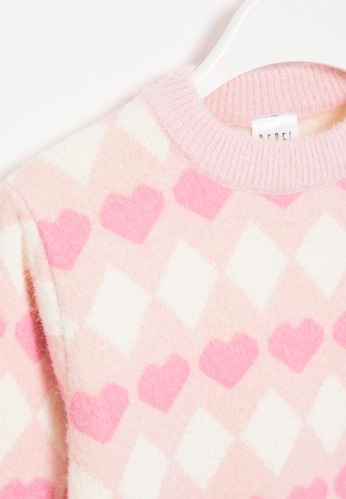 Rebel Republic - Girls diamond jersey - pink