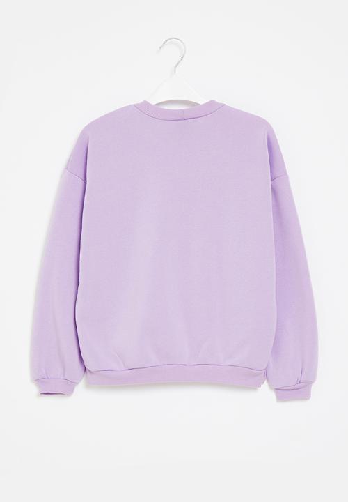 Rebel Republic - Printed sweat top - purple rose