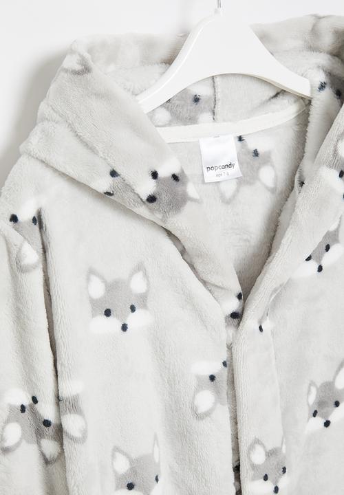 Pop Candy - Fox robe - grey