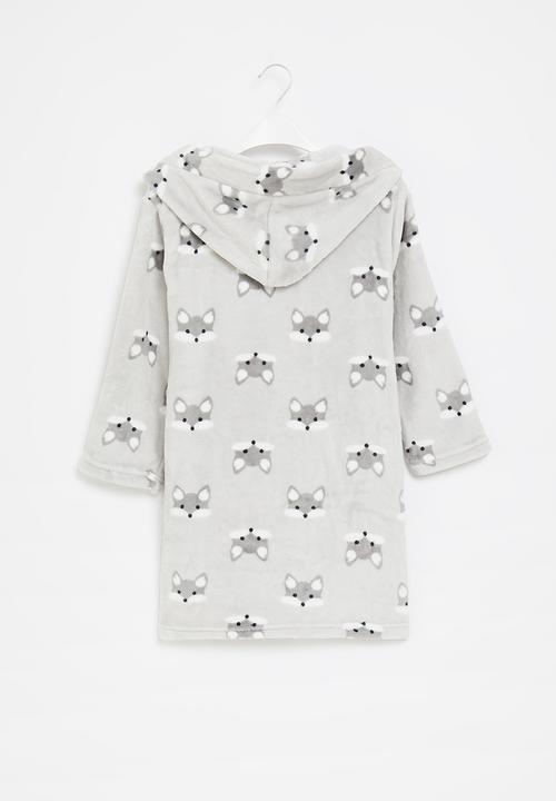 Pop Candy - Fox robe - grey