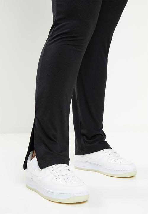 Missguided - Plus jersey split flare hem legging - black