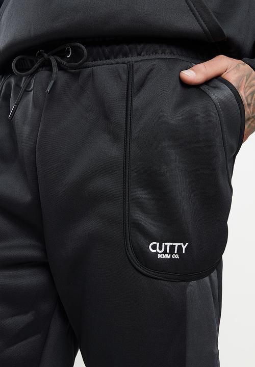 Cutty - Wayne regular fit trackpant - black 