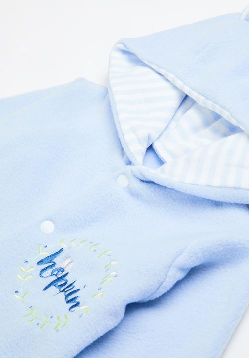 Little Lumps - Polar bunny babygro - blue