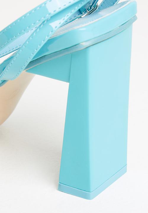 Public Desire - Charlotte square toe heel - blue 