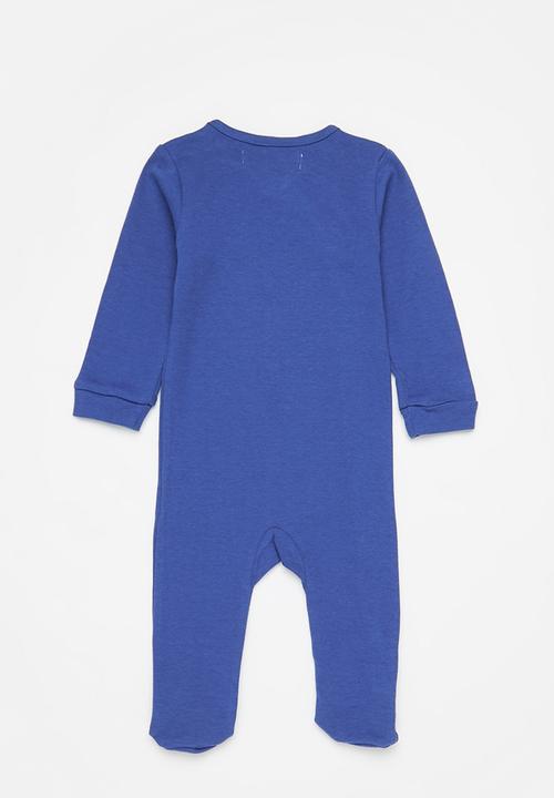 MINOTI - 2-pack baby sleepsuits - navy/grey