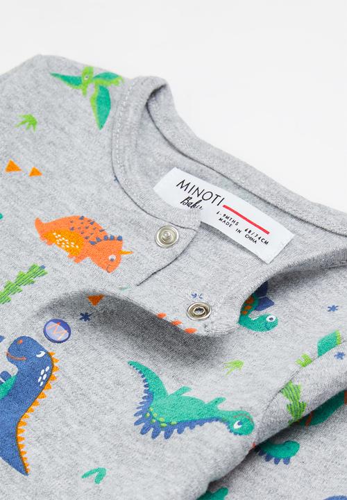 MINOTI - 2-pack baby sleepsuits - navy/grey