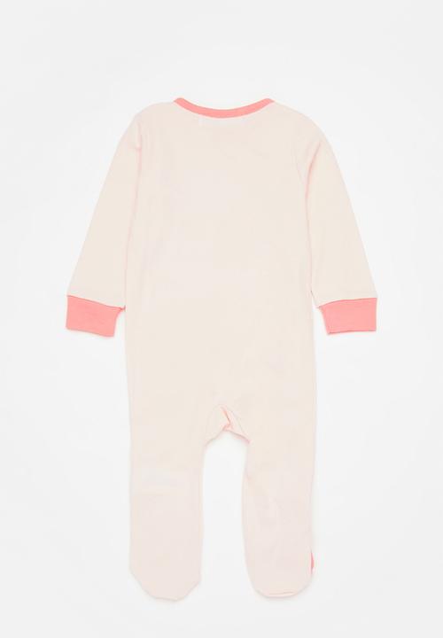 MINOTI - Basic 2-pack sleepsuits - pink & white 