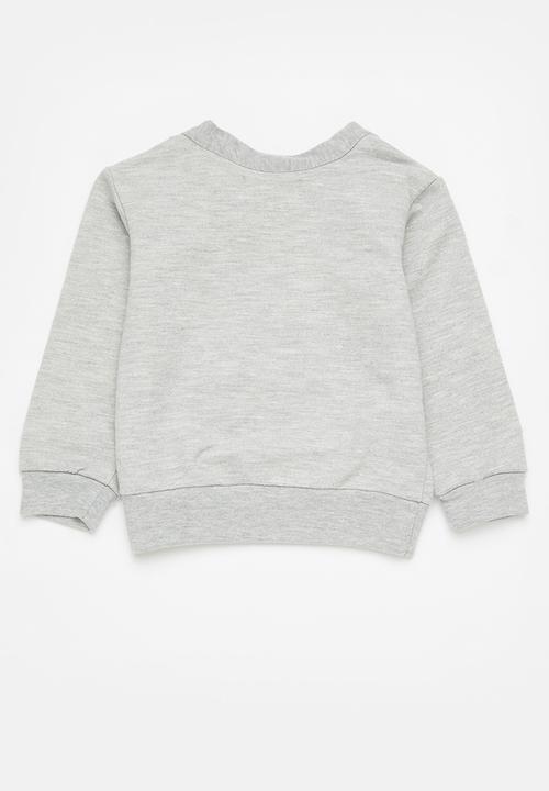 Superbalist Kids - Boys styled crew sweat - grey