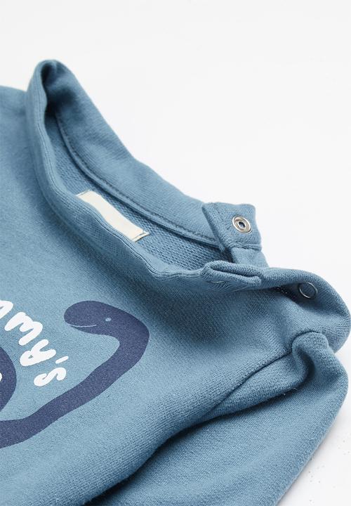 Superbalist Kids - Boys styled crew sweat - blue