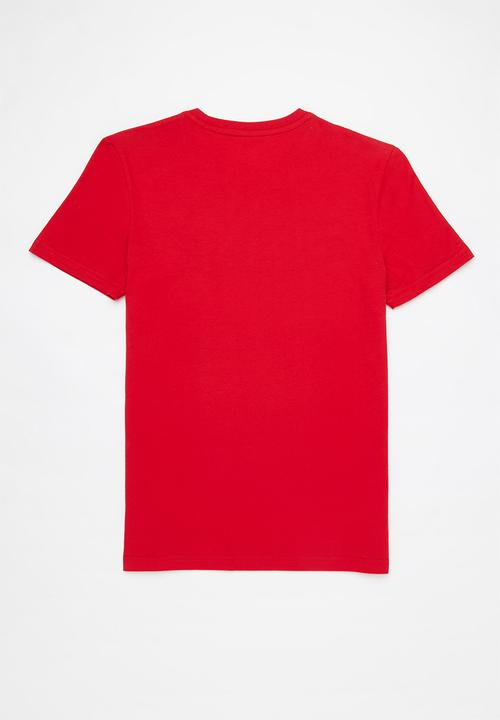 POLO - Boys printed short sleeve tee - red