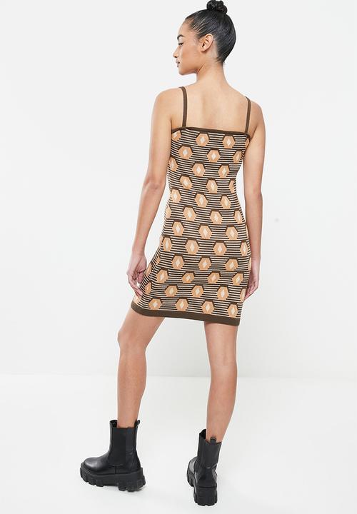 Glamorous - Petite ladies dress - brown 