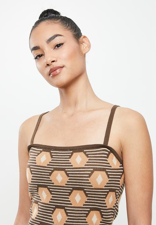 Glamorous - Petite ladies dress - brown 