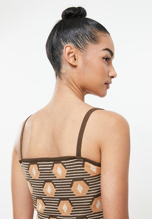 Glamorous - Petite ladies dress - brown 