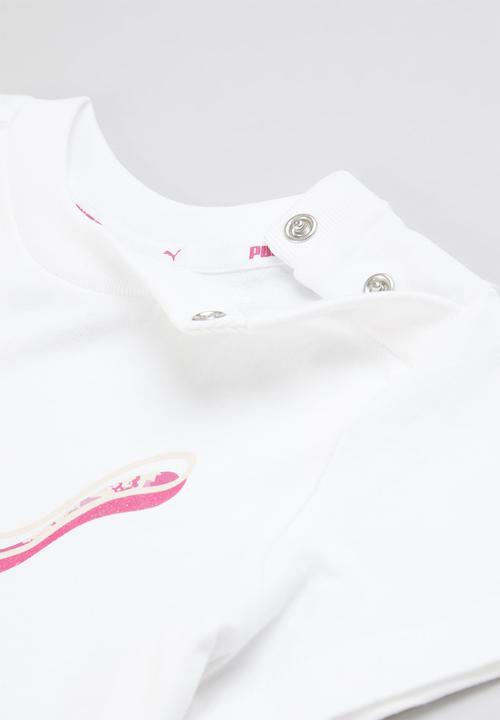 PUMA - Minicats alpha short set - puma white
