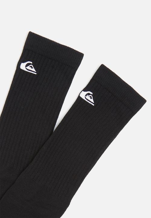 Quiksilver - Quiksilver 2 pack crew socks - black
