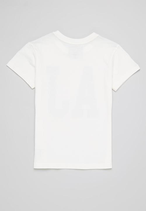 Aca Joe - Aca joe high square printed core crew tee - snow white