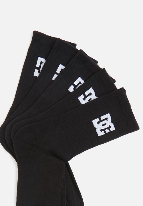 DC - DC crew socks 5 pack - black