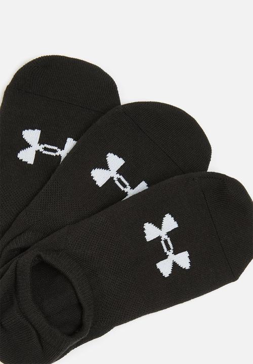 Under Armour - UA core ultra low 3 pack - black & white