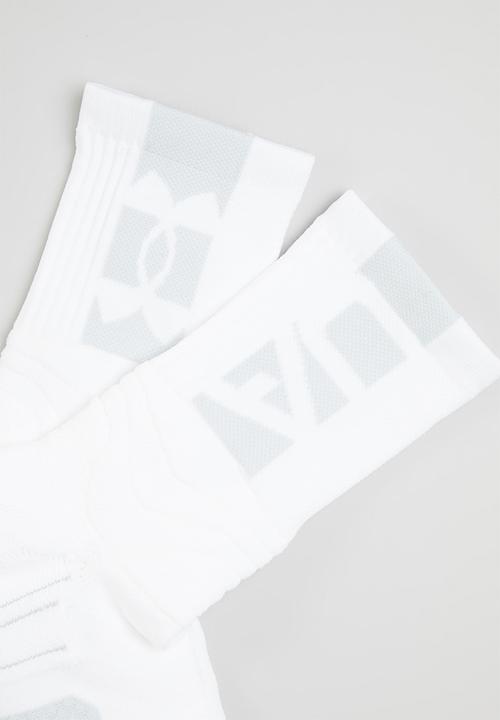 Under Armour - UA playmaker mid-crew - white & halo grey