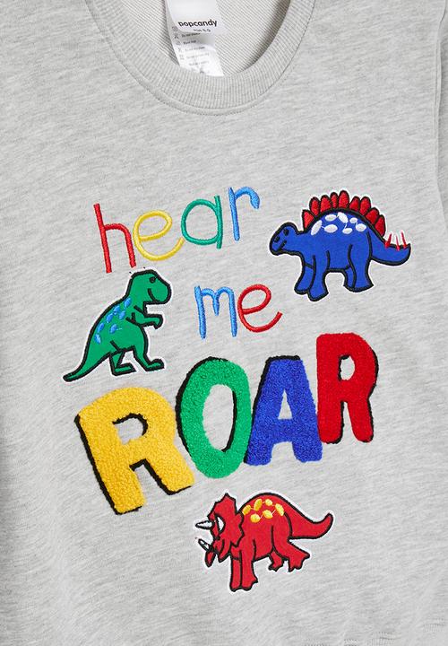 Pop Candy - Dino sweatshirt - grey