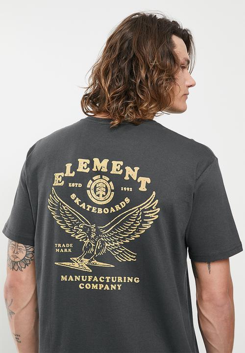 Element - Wings short sleeve tee - flint black