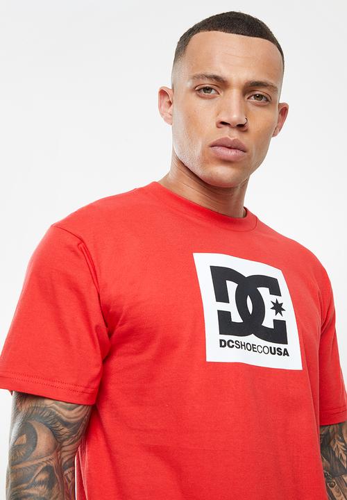 DC - Dc square star short aleeve - racing red