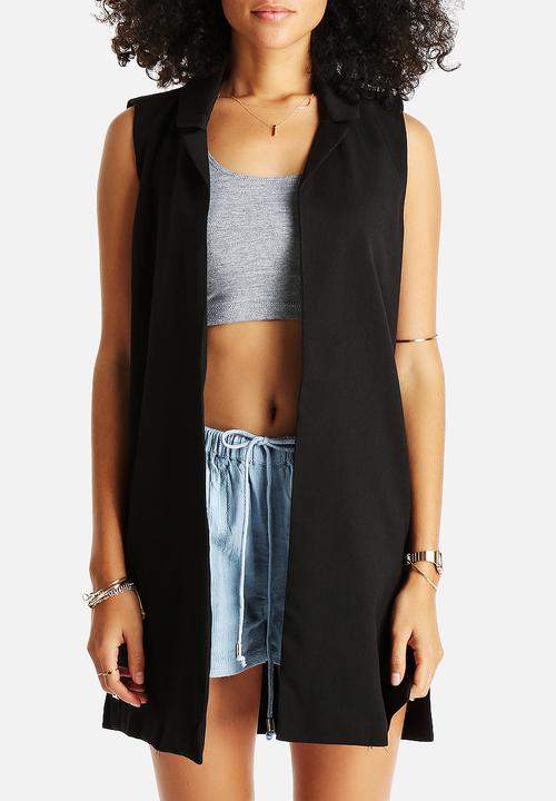 AX Paris - Plain Sleeveless Jacket