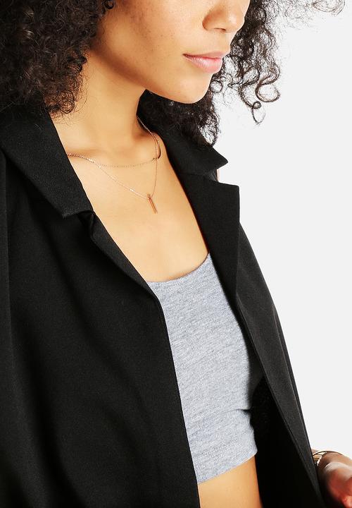 AX Paris - Plain Sleeveless Jacket