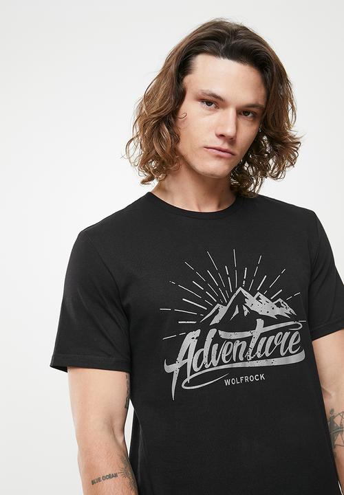 Wolf Rock - Pure adventure tee - black