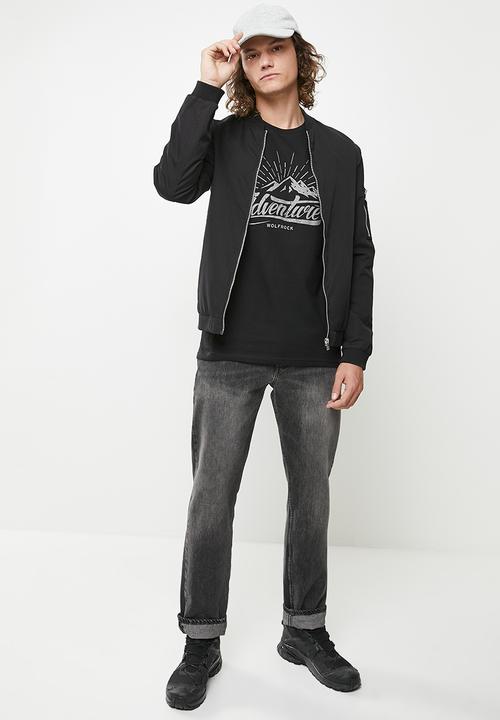 Wolf Rock - Pure adventure tee - black