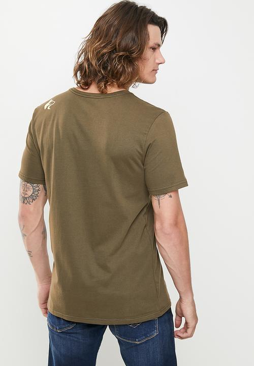 Wolf Rock - Bush light tee - dark army