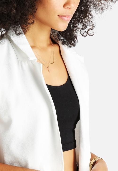 AX Paris - Plain Sleeveless Jacket