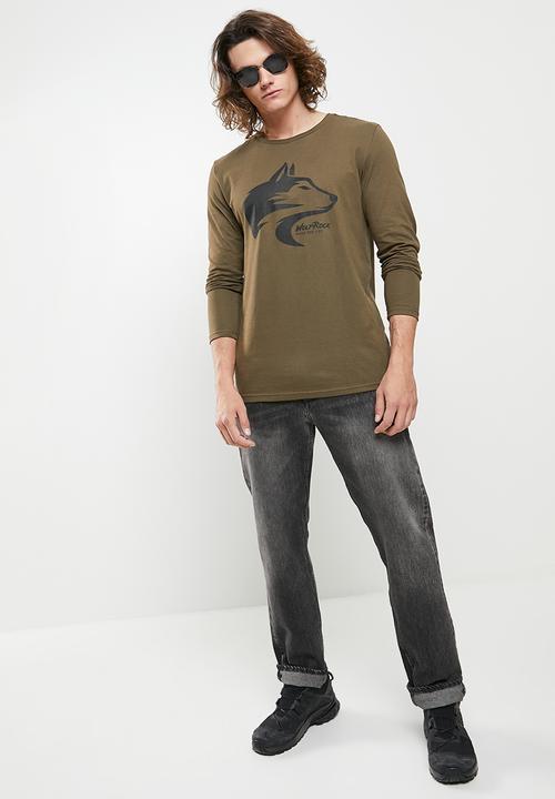 Wolf Rock - Wolfrock main long sleeve - dark army