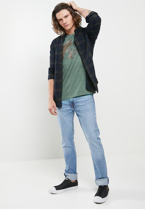 Wolf Rock - Wolfrock main tee - green gabels